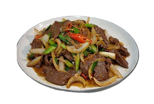Beef With Ginger & Spring Onions 