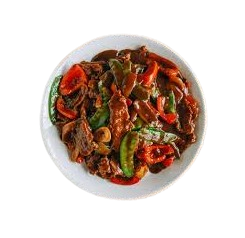 Beef With Green Pepper & Black Bean Sauce 
