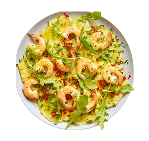 King Prawn With Pineapples 